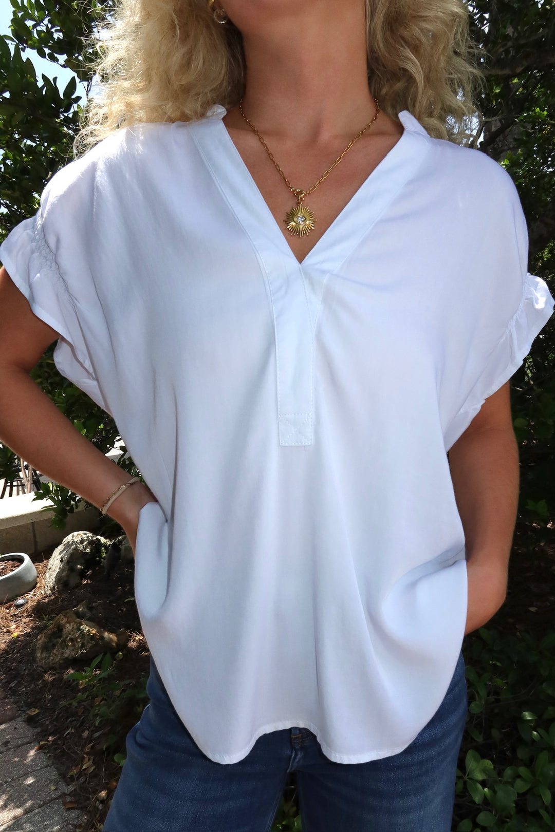 Avery Top - White