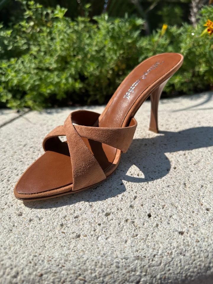 Symone Heel - Tan Suede