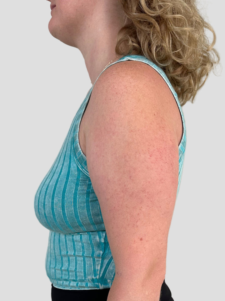 Teal Jags Crop Tank