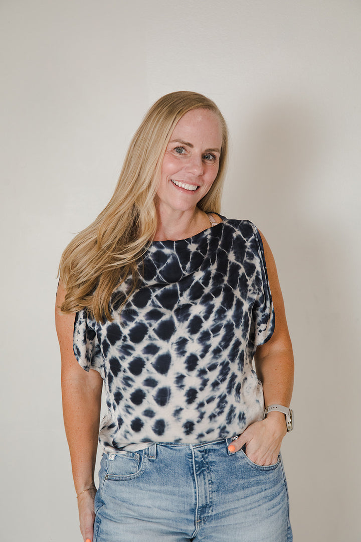 Rumi Top - Midnight Links Wash