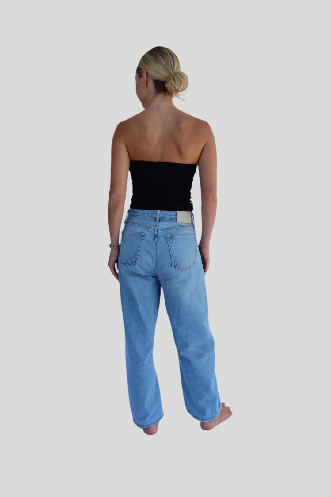 Black Jags Patch Tube Top
