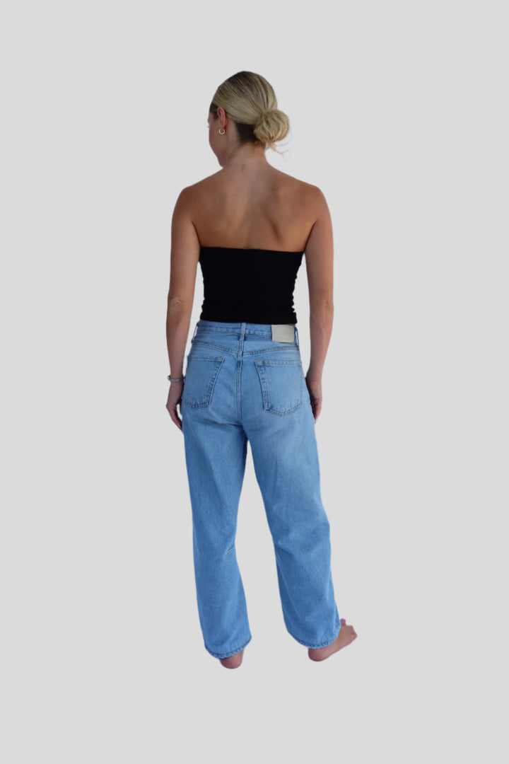 Black Jags Patch Tube Top