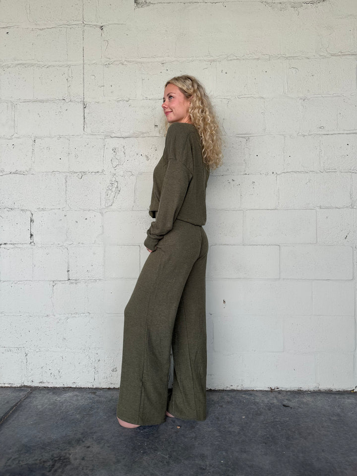 Jones Wide Leg Pant - Topiary