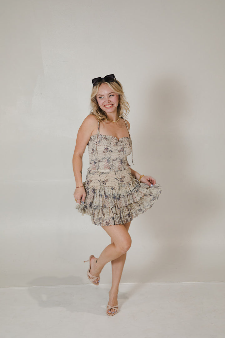 Aime Skirt - Stone Combo