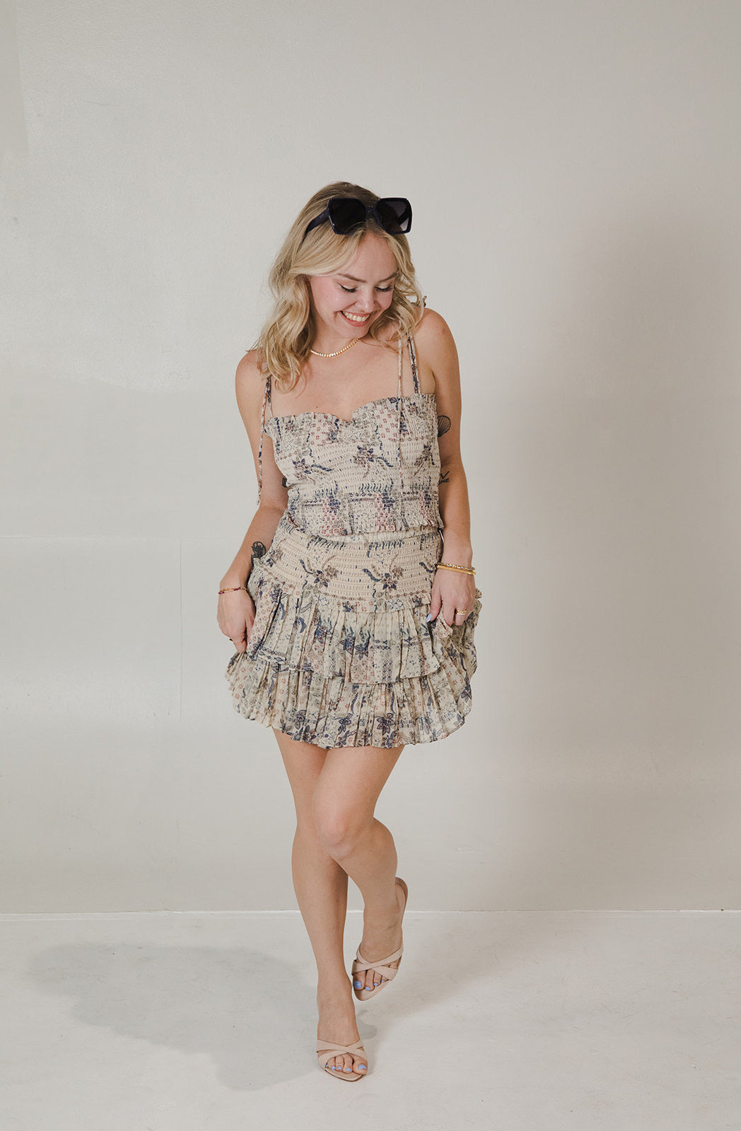 Aime Skirt - Stone Combo