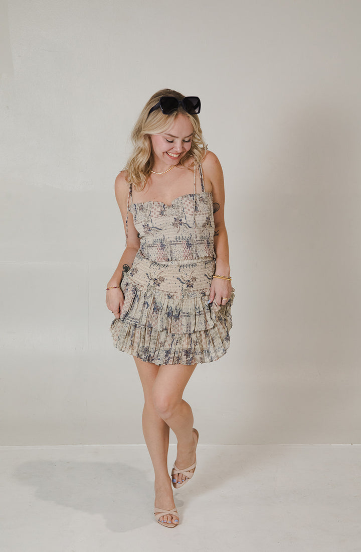 Aime Skirt - Stone Combo