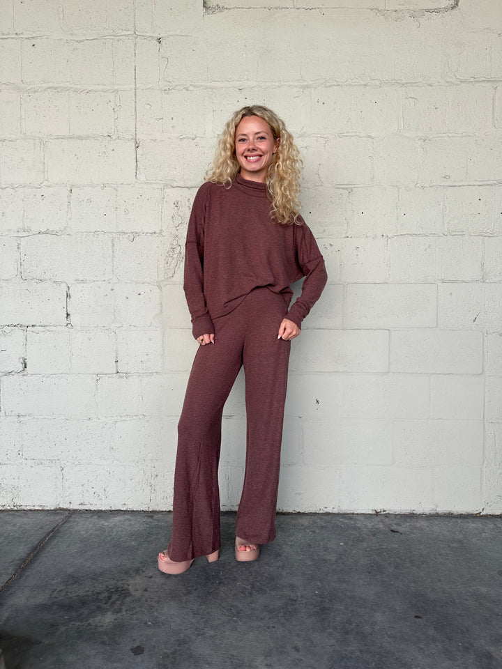 Jones Wide Leg Pant - Espresso