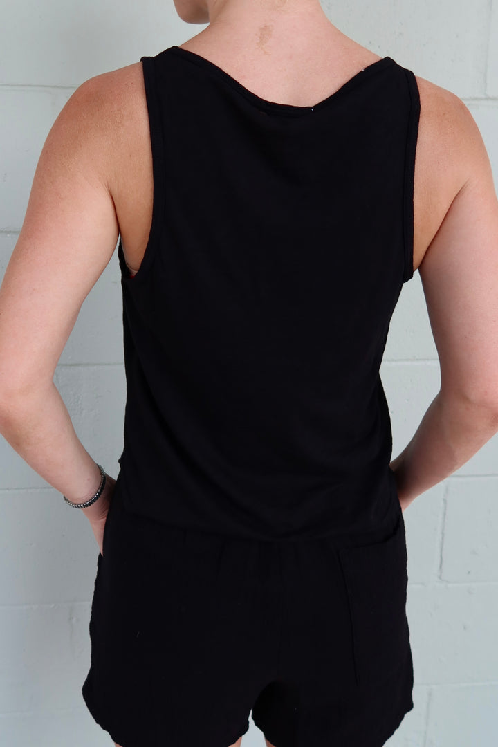 New Boyfriend Tank - Black