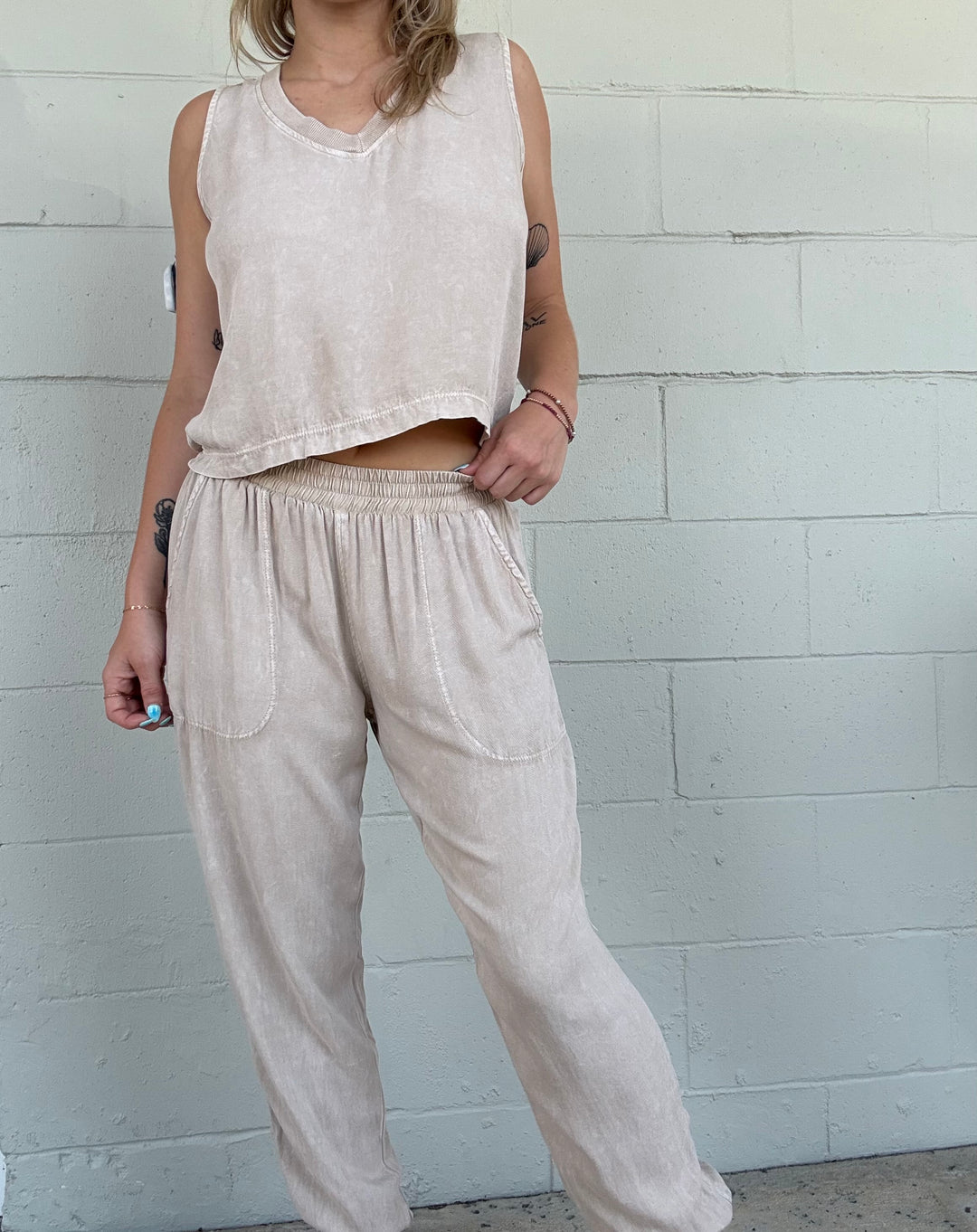 Oak Bark Hancock Soho Twill Jogger