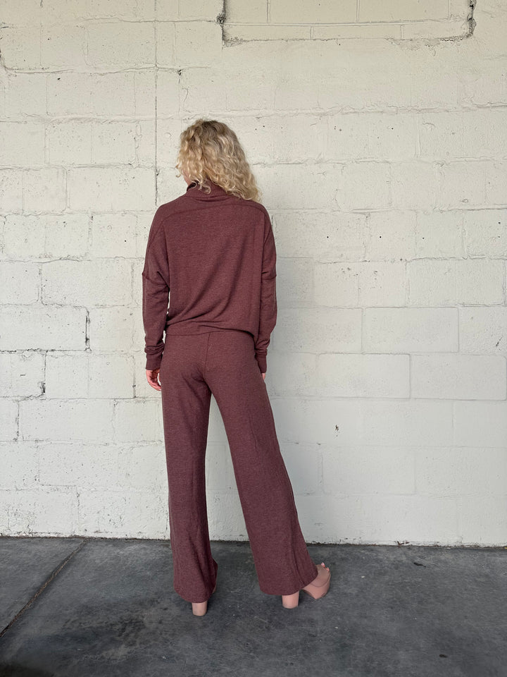 Jones Wide Leg Pant - Espresso