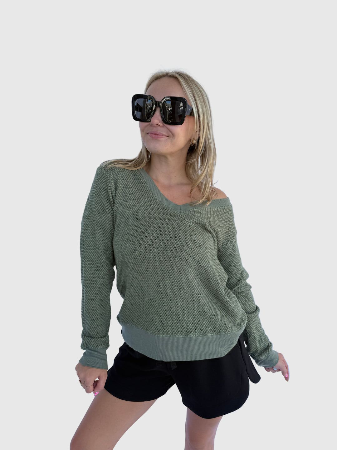 Gabrielle V Neck Top