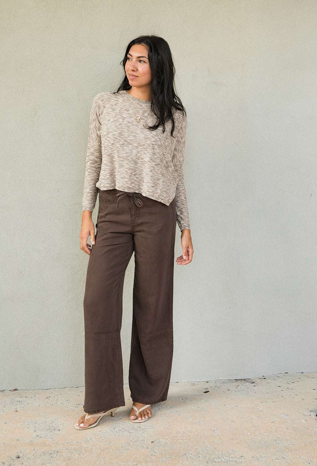 Breakwater Knit Top - Wood