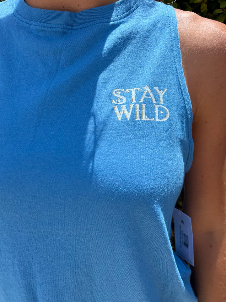 Stay Wild Jade Muscle Tank