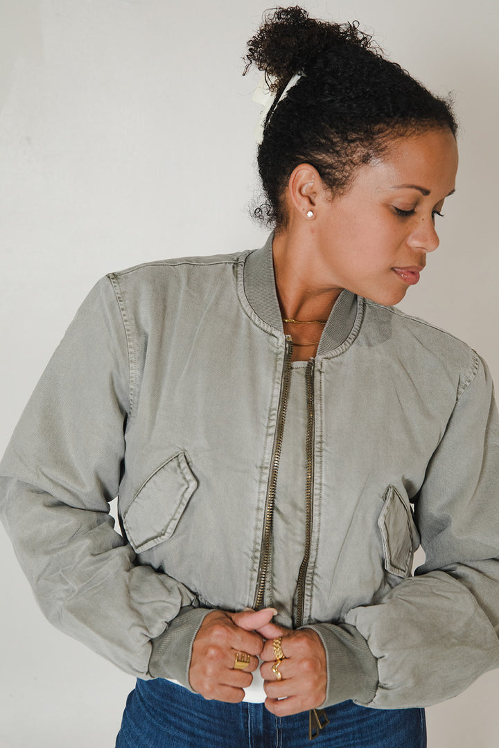 Billy Bomber Jacket - Harbor Grey Pigment
