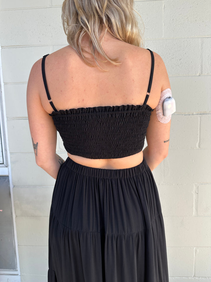 Sunny Crop Top - Black