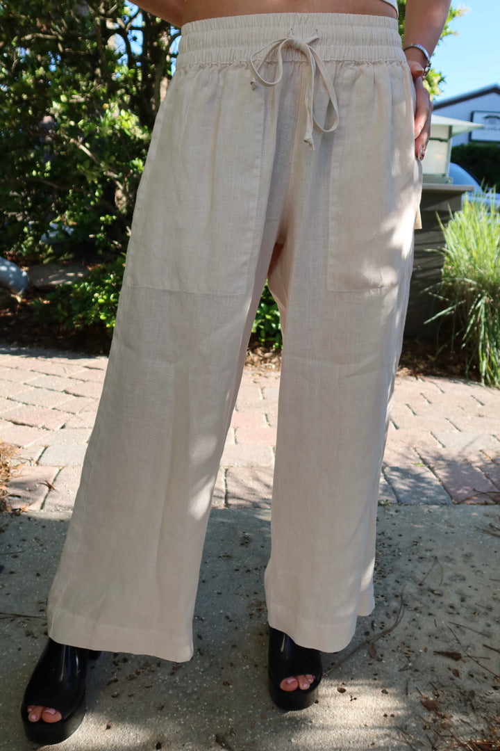 Linen Crop Pant