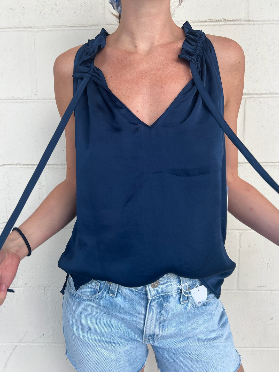 Pleat Neck Halter