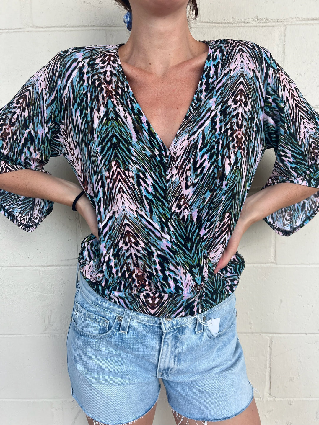 Banded Kimono Top