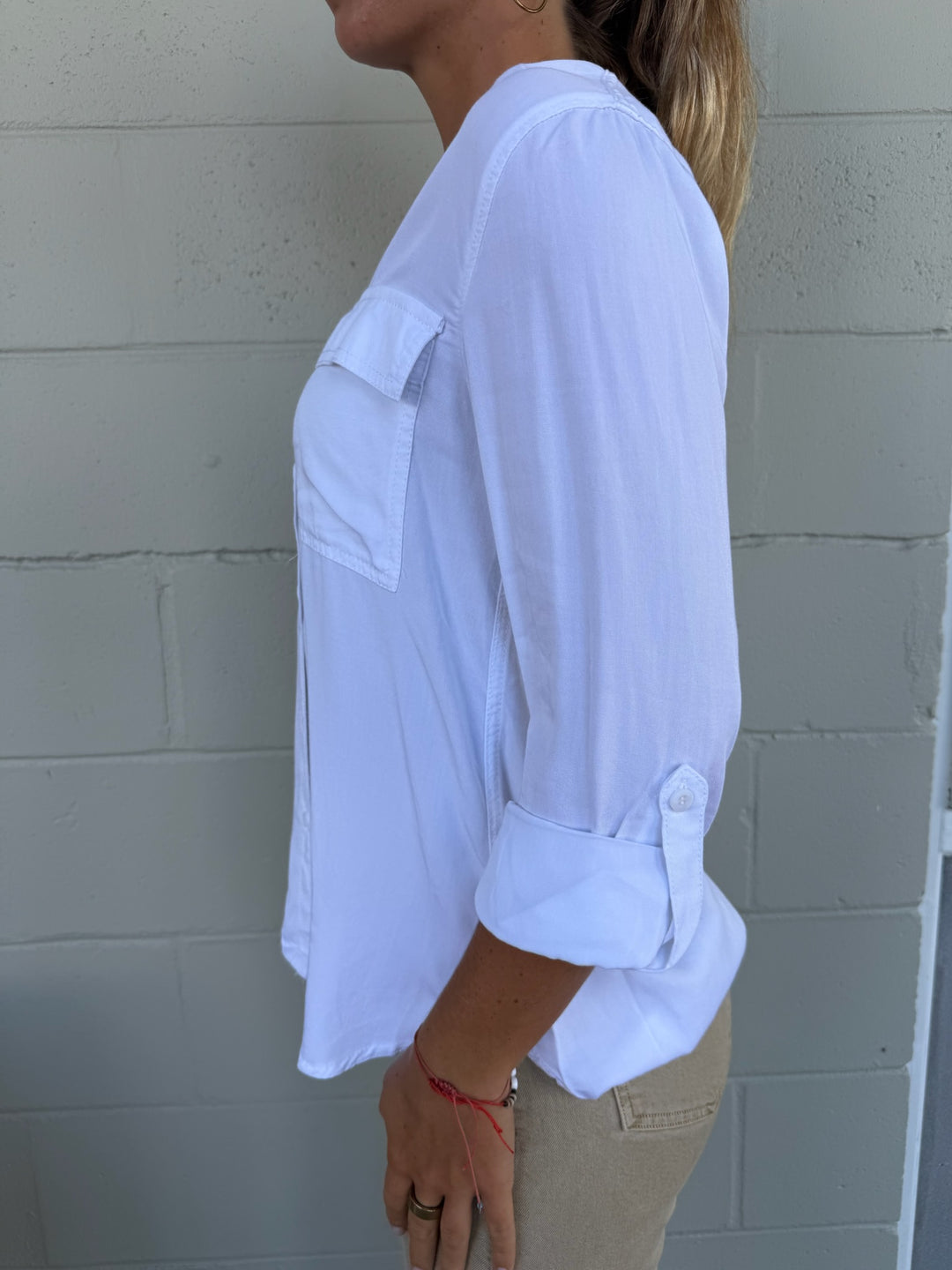 Addilyn Button Down - Optic White