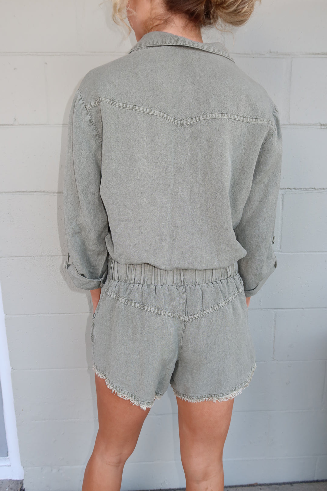 River Raw Edge Romper