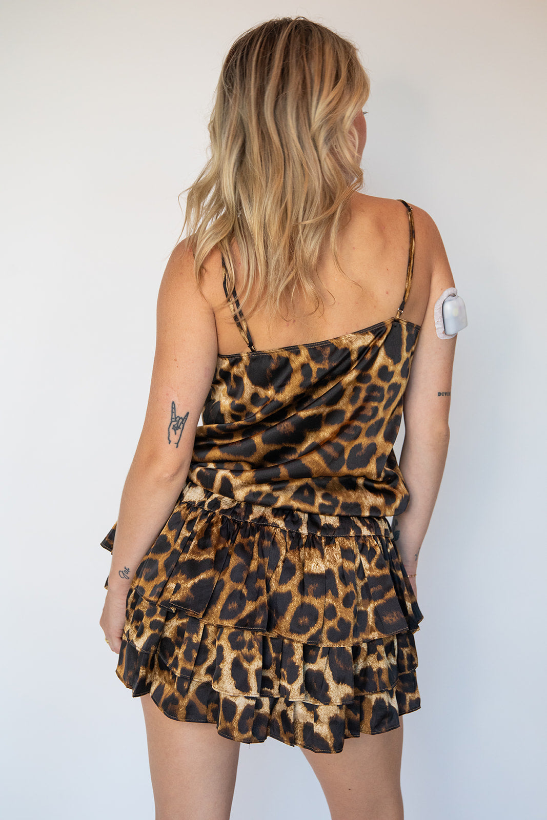 Brown Black Cheetah Rene Skort