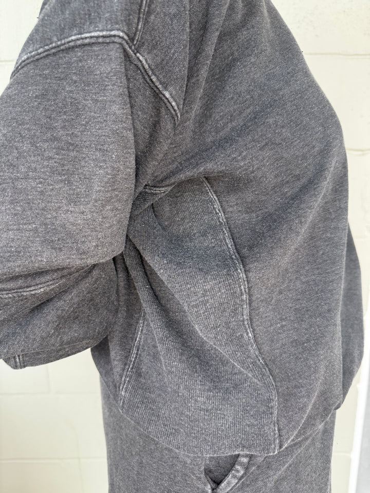 Black French Terry Pullover