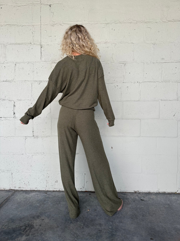 Jones Wide Leg Pant - Topiary