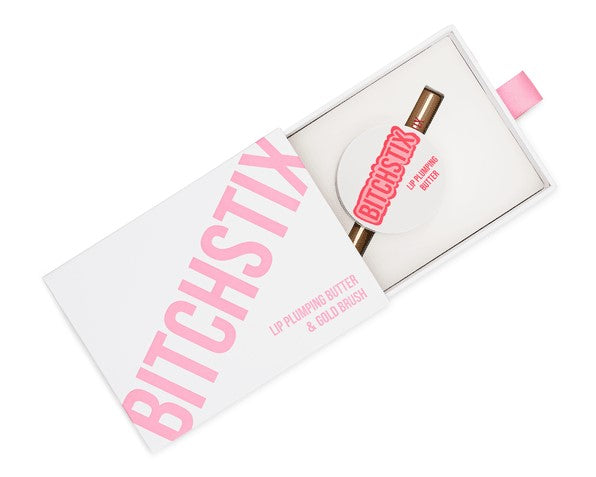 Bitchstix Lip Plumping Butter and Gold Brush