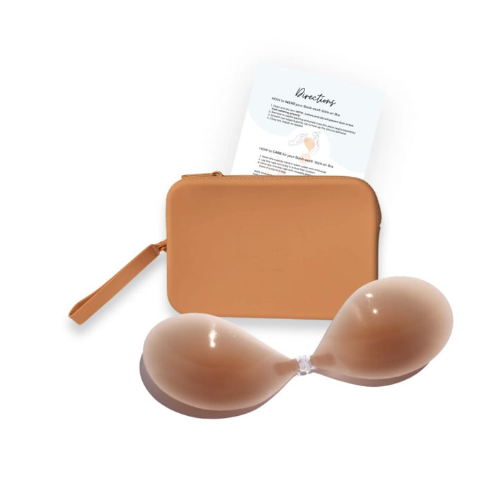 Boob-eez Match Maker Silicone Stick On Bra Medium Tint in Medium Case