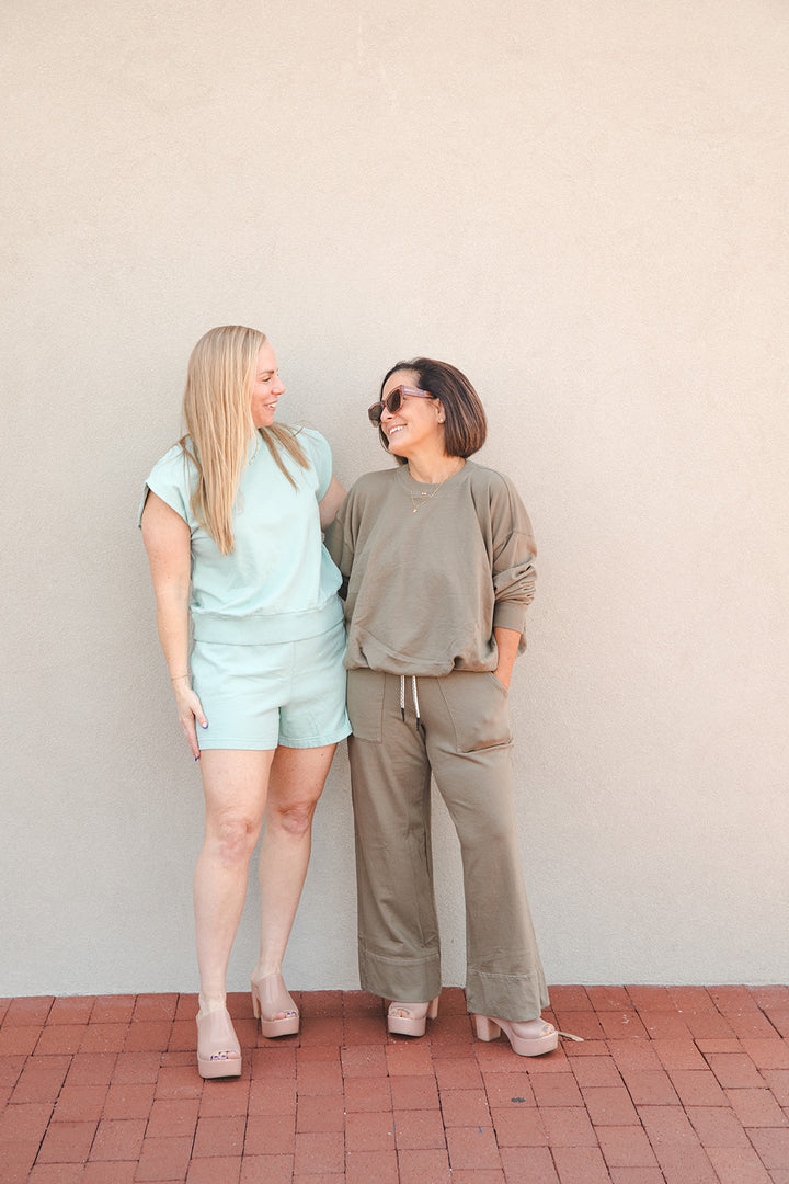 Sadie Drawstring Pant - Olive