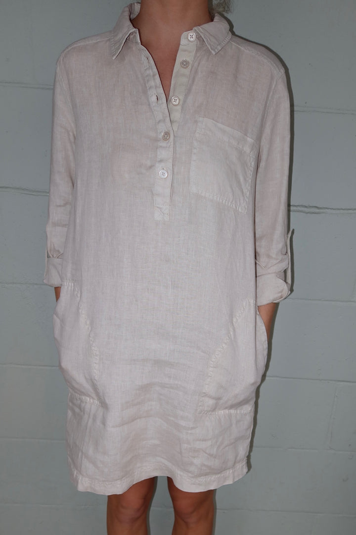 Eleanor Linen Shirt Dress