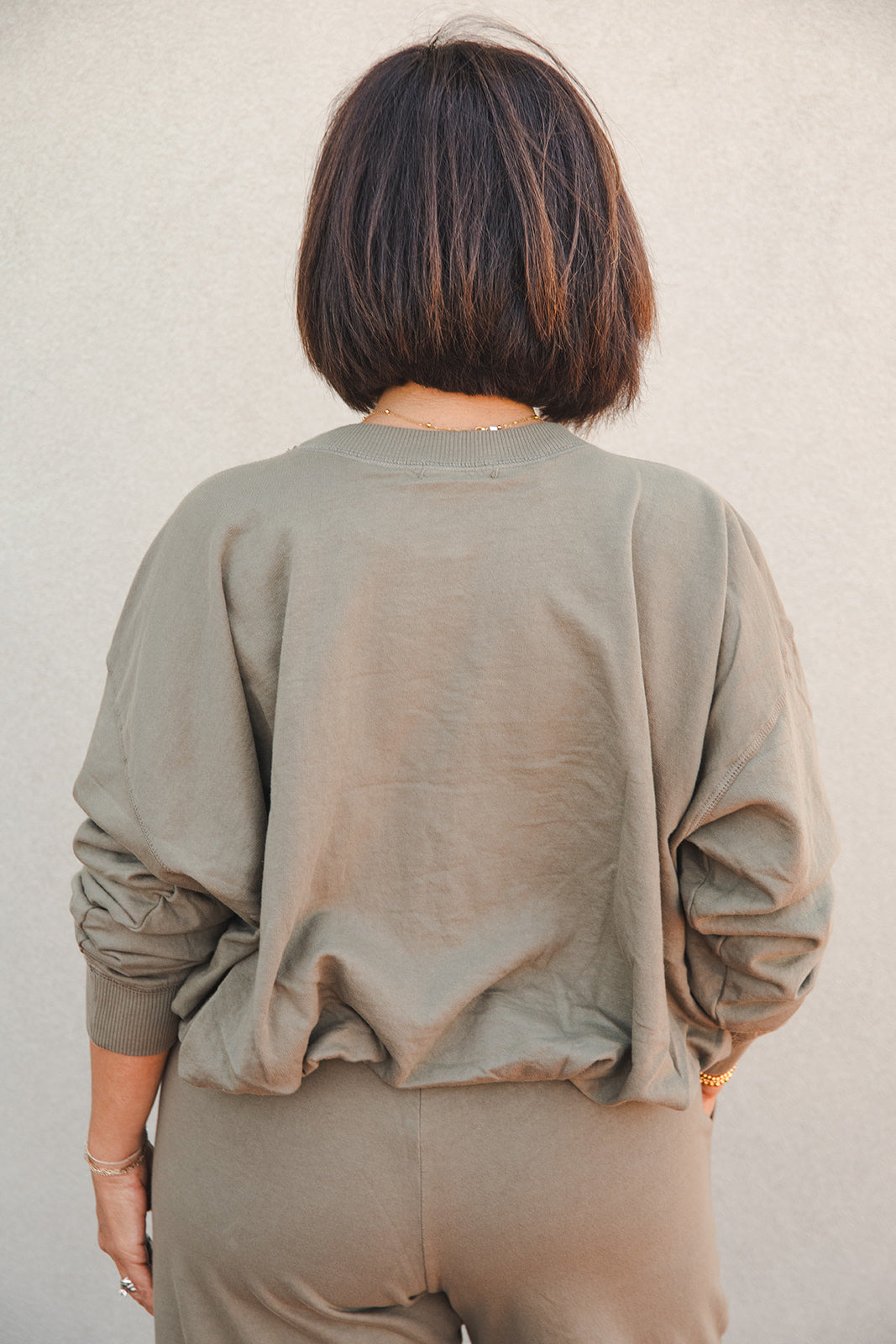 Mariah Bubble Sweatshirt - Olive
