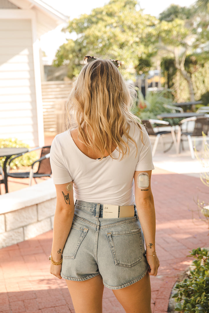 Butter Soft Round Neck Tee - White