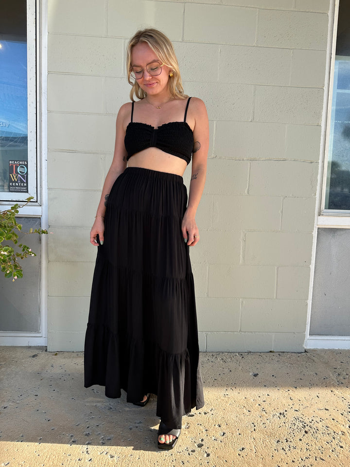 Belle Maxi Skirt - Black