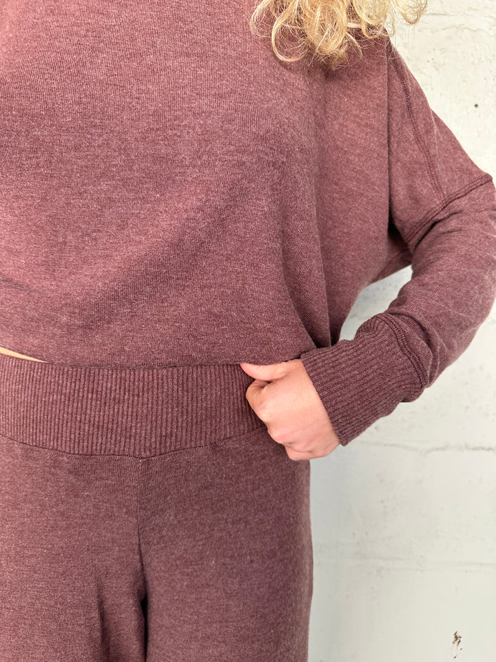 Frida Mock Neck Top - Espresso