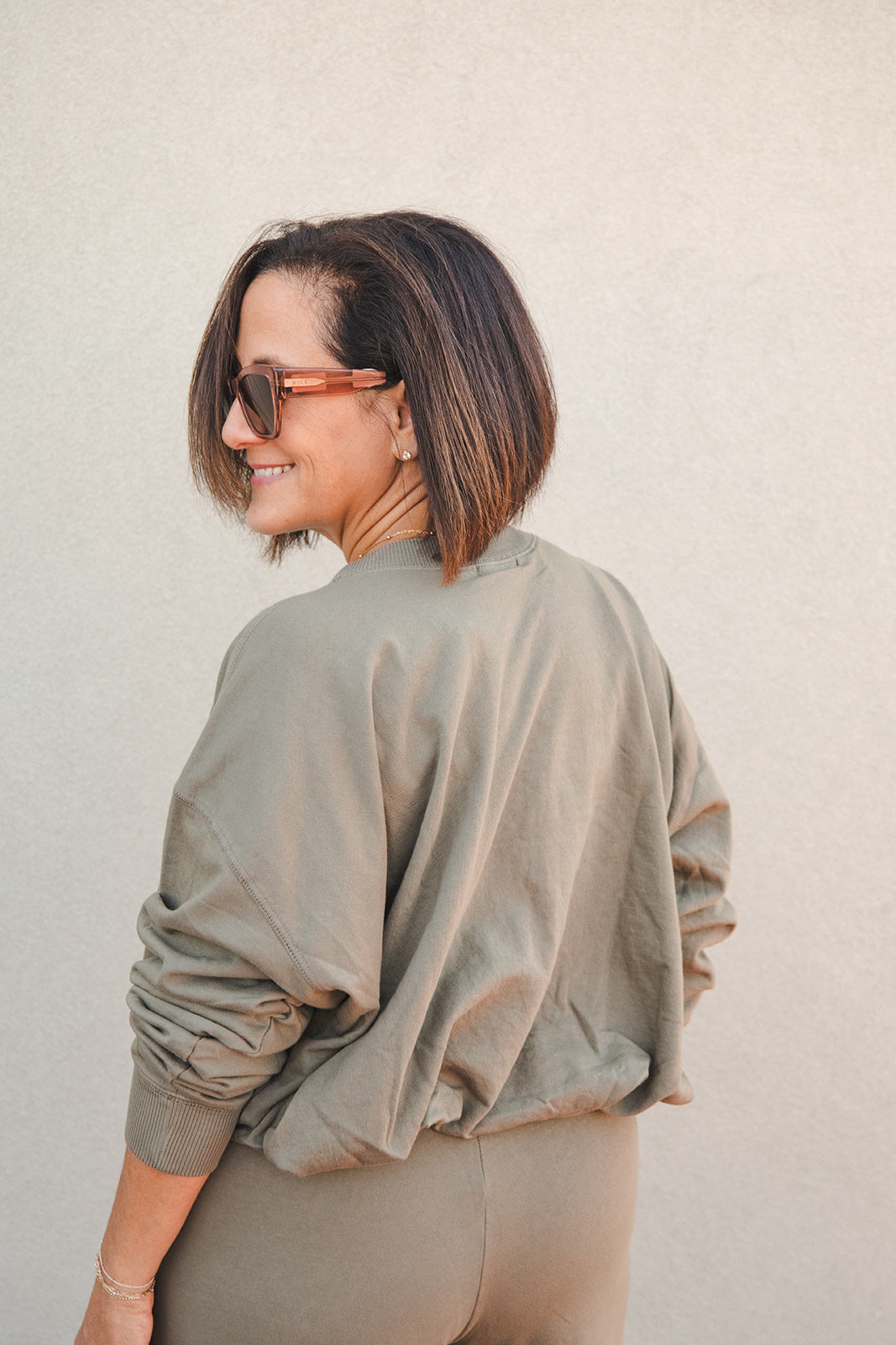 Mariah Bubble Sweatshirt - Olive