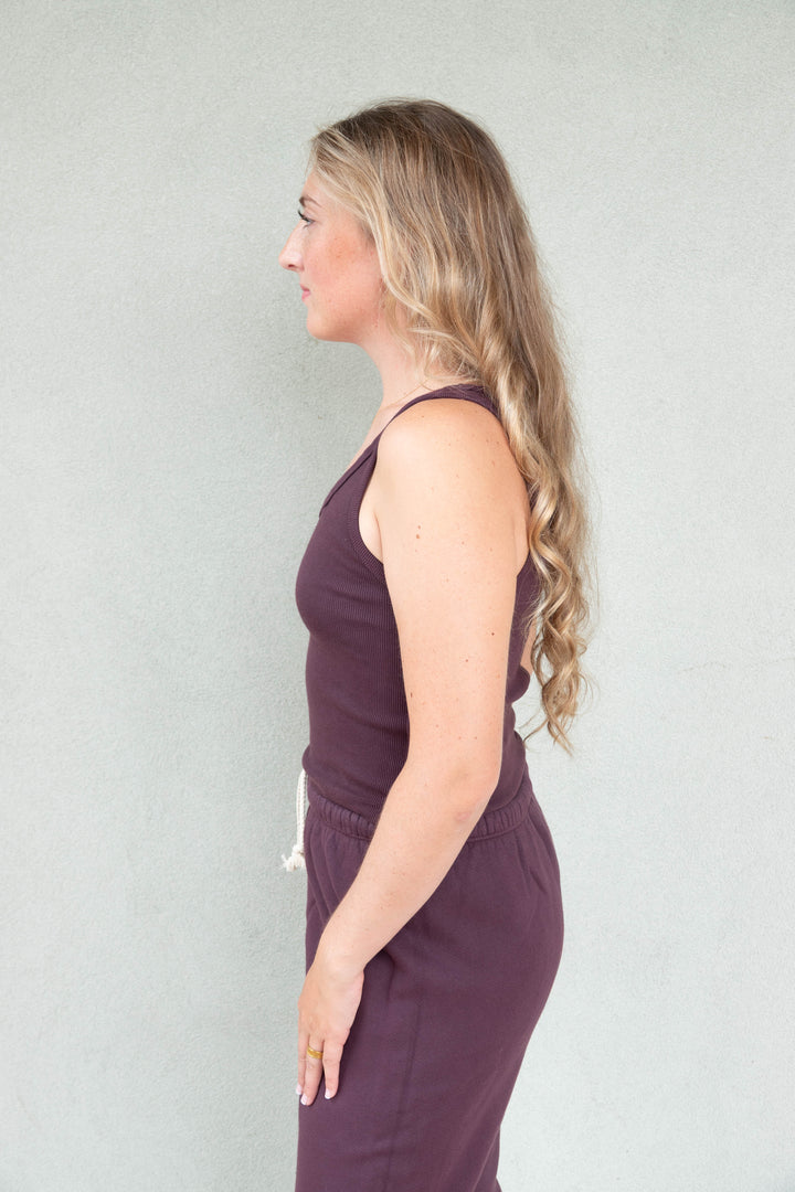 Blondie Rib Tank - Cherry Lacquer