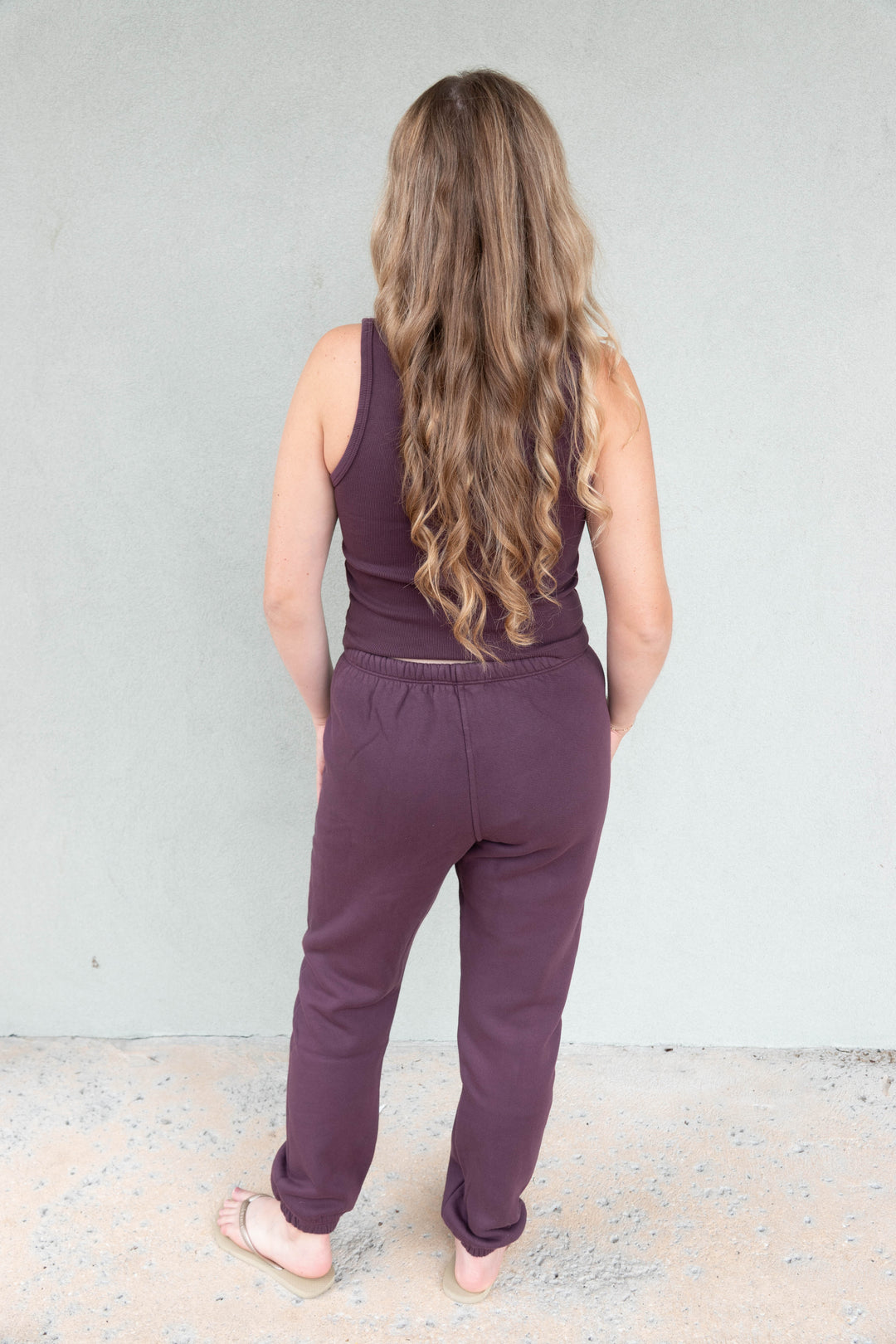 Stevie Sweatpant - Cherry Lacquer