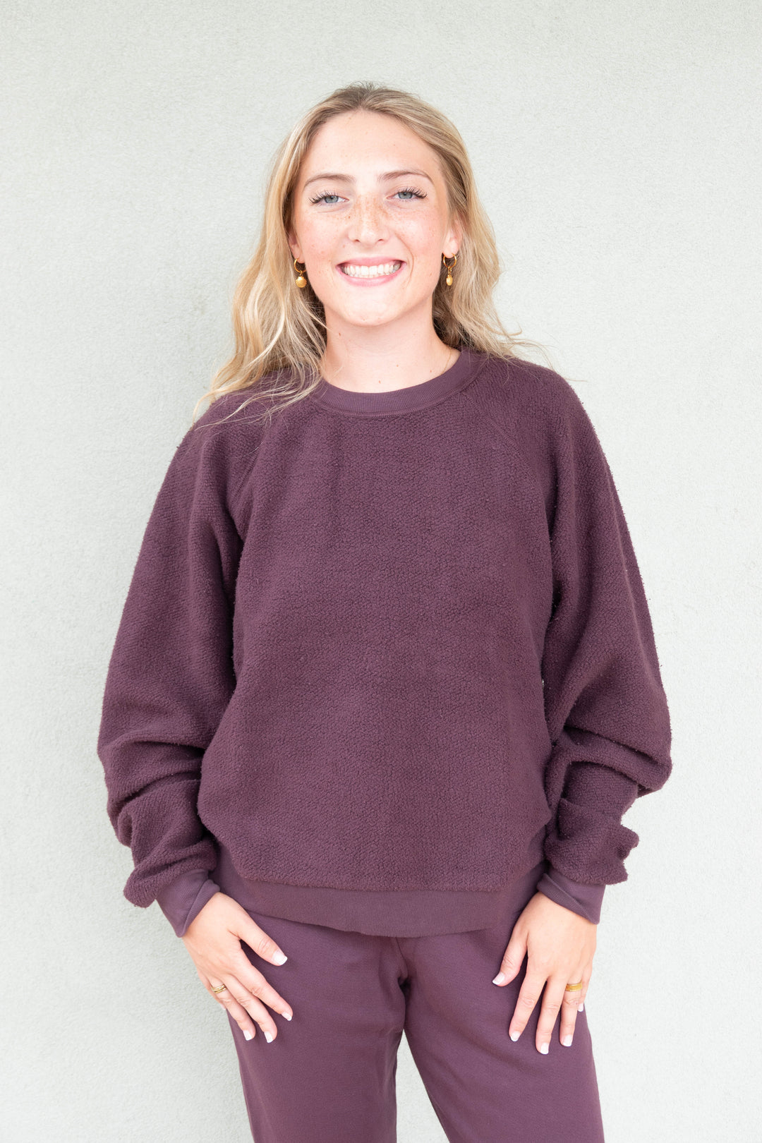 Ziggy Oversized Sweatshirt - Cherry Lacquer