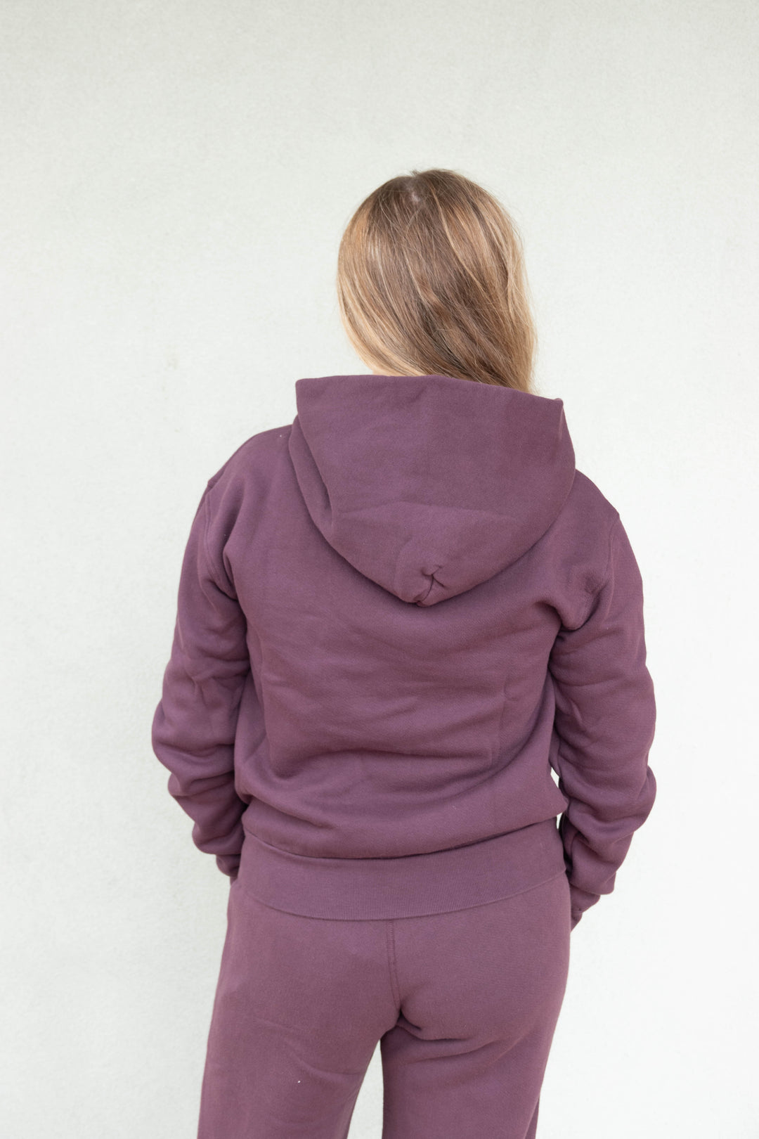 Heart Fleece Hoodie - Cherry Lacquer