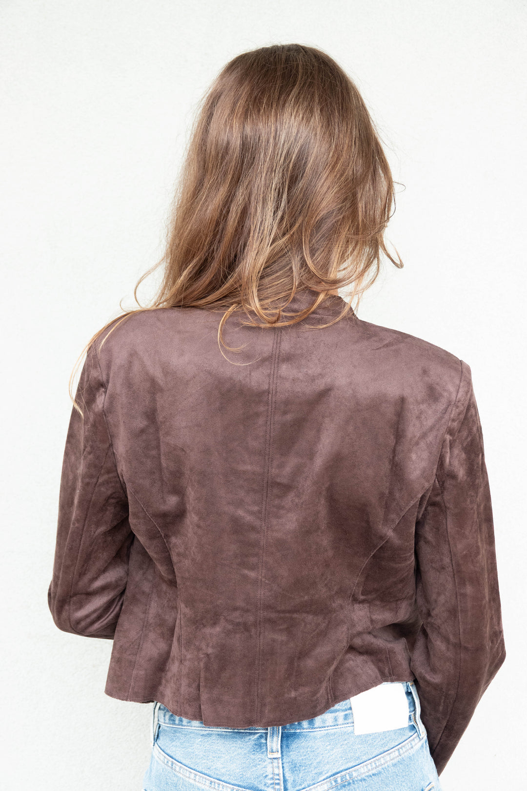 Faux Suede Jaime Jacket - Dark Chocolate