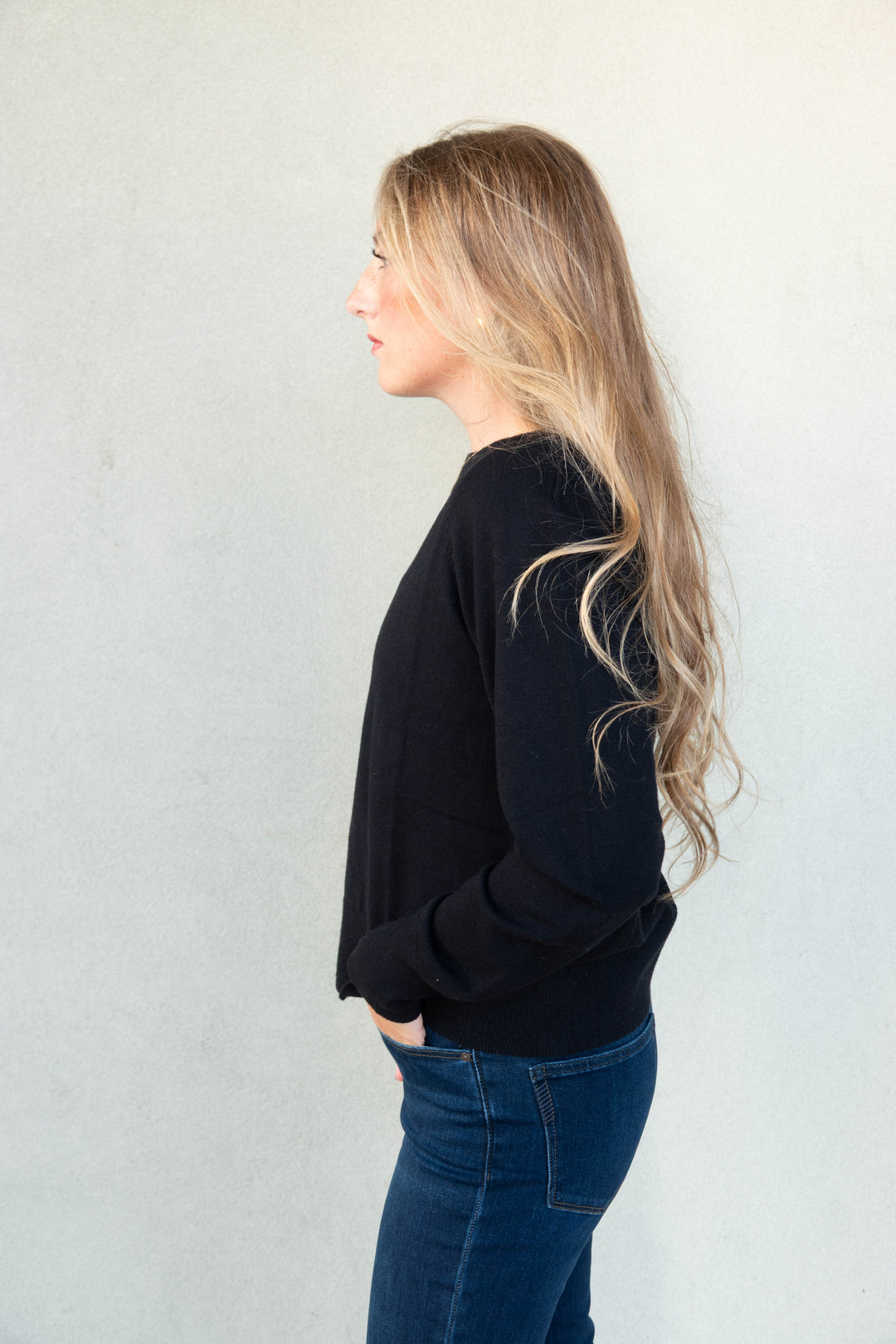 Otis Crew Neck Sweater - Black