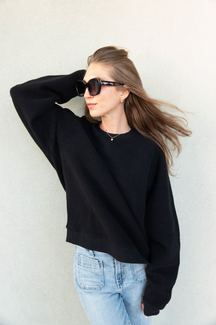 Ziggy Oversized Sweatshirt - True Black