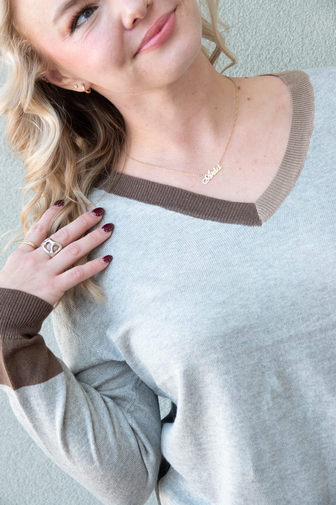 Mindset Knit Sweater - Heather Grey