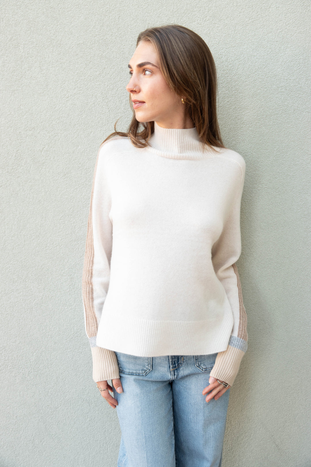 High Spirits Cashmere Sweater - Feather