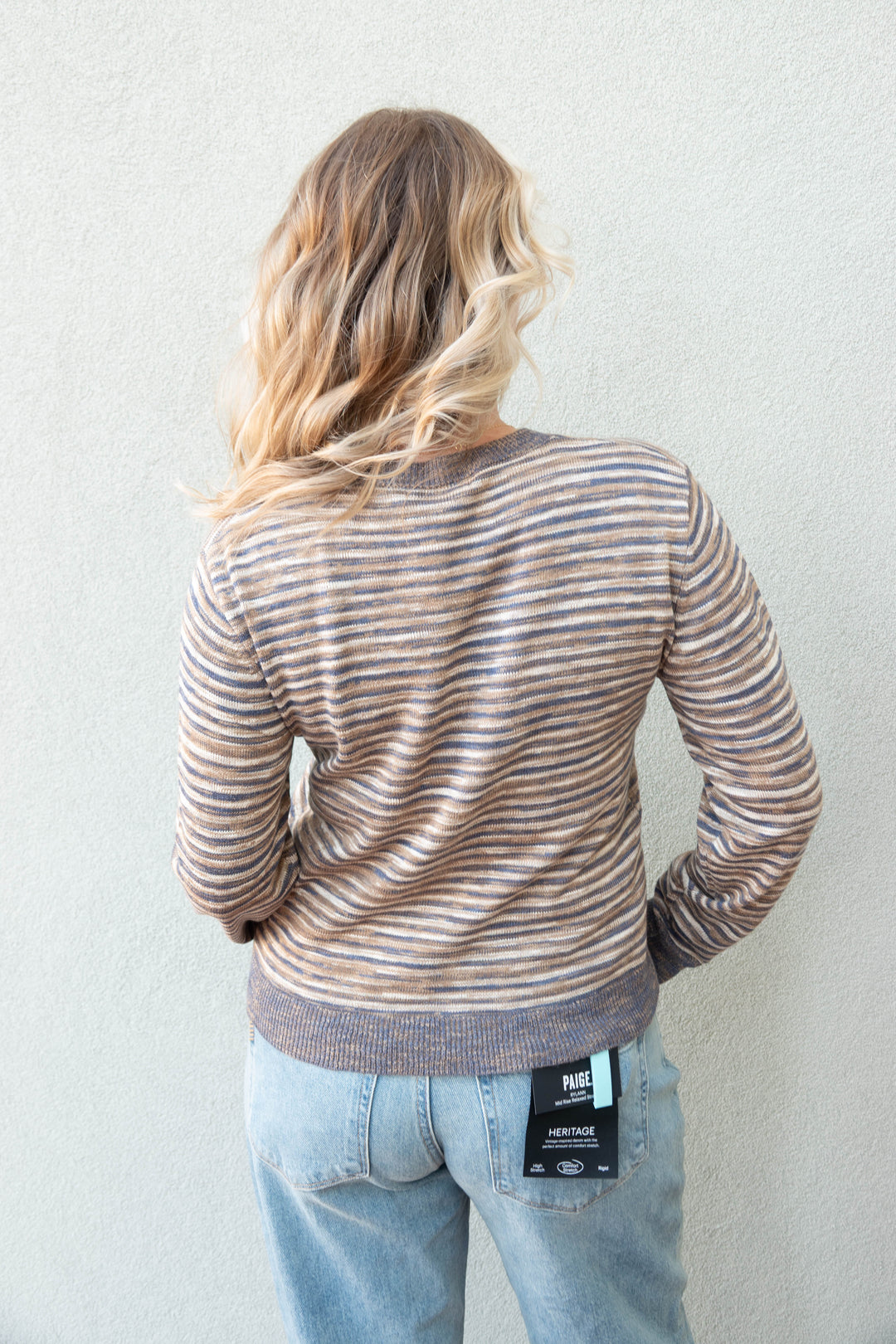 Mineral Knit Sweater - Acorn Stripe