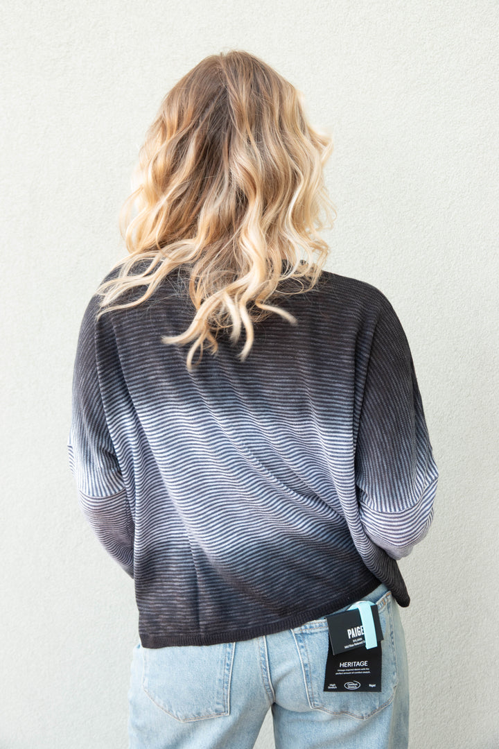 Duo Dip Knit Sweater - Honest Indigo Stripe