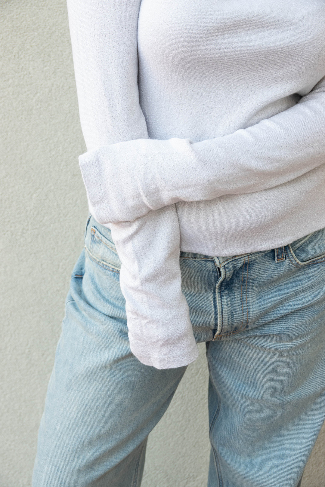 Delaney Square Neck Long Sleeve - Hematite