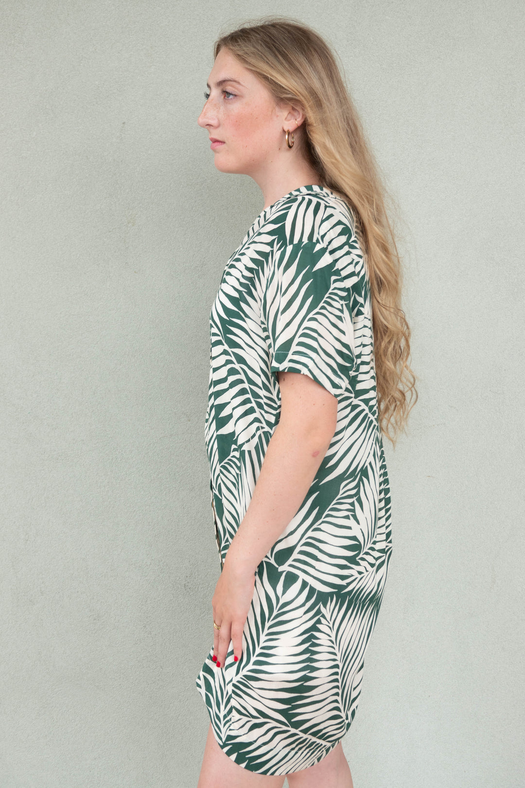 Azuris Shirt Dress - Drift Green