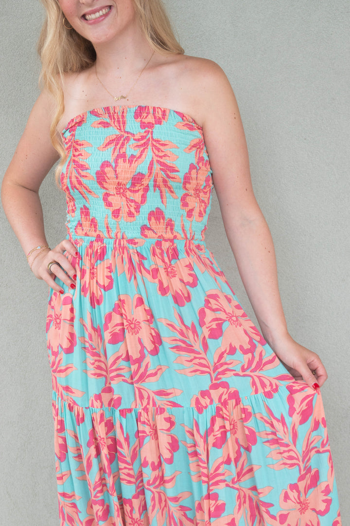 Boracay Maxi Dress - Seychelles Turquoise